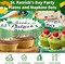 50Pcs St Patricks Day Plates, Large Oval Paper Plates, 10" X 12.5" Disposable Green Irish Lucky Shamrocks Paper Platters Heavy Duty Dinner Dessert Tableware Dinnerware St. Patrick’s Day Party Supplies